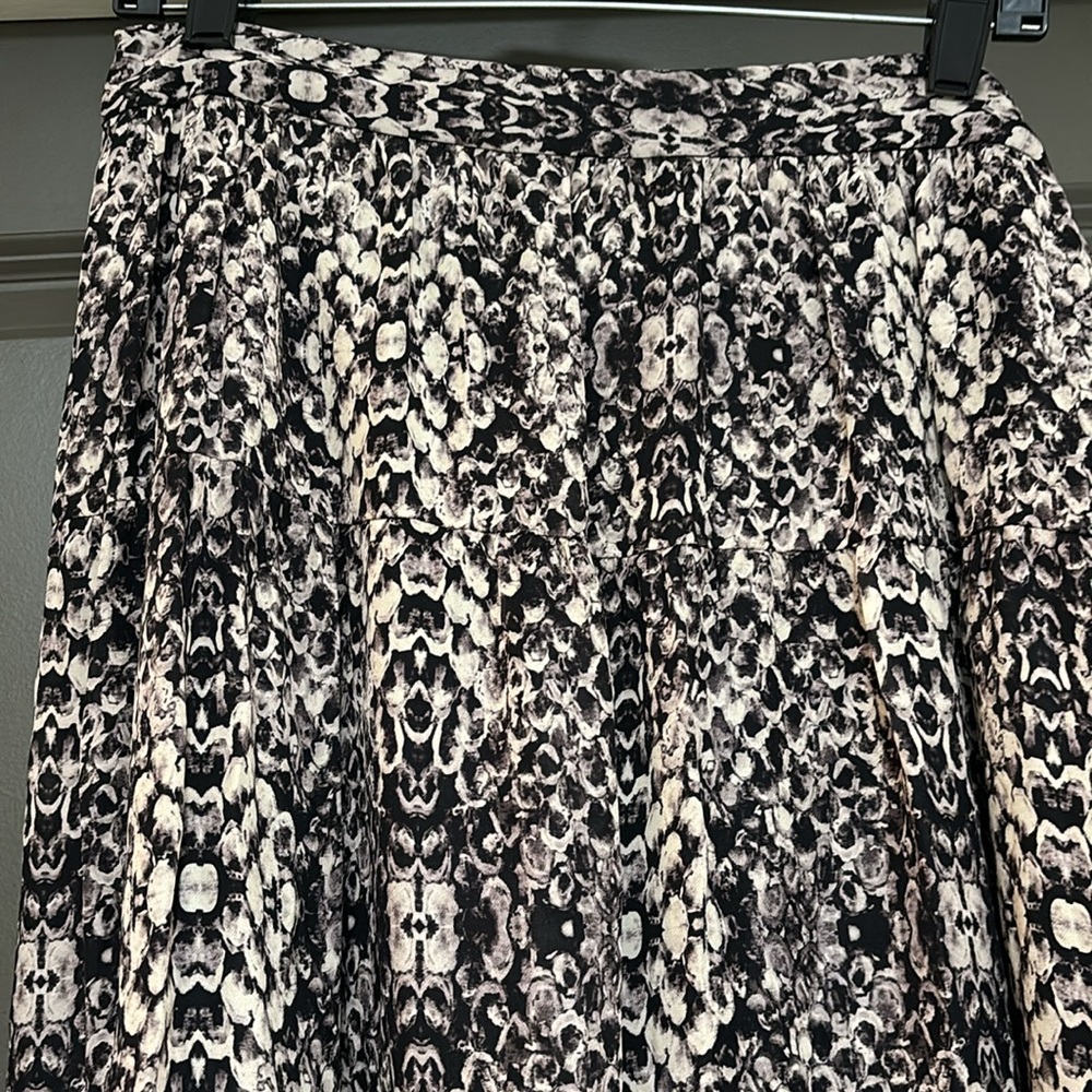 Haute Hippie Printed Silk Midi Skirt Shadow Snake 8 - Picture 4 of 9